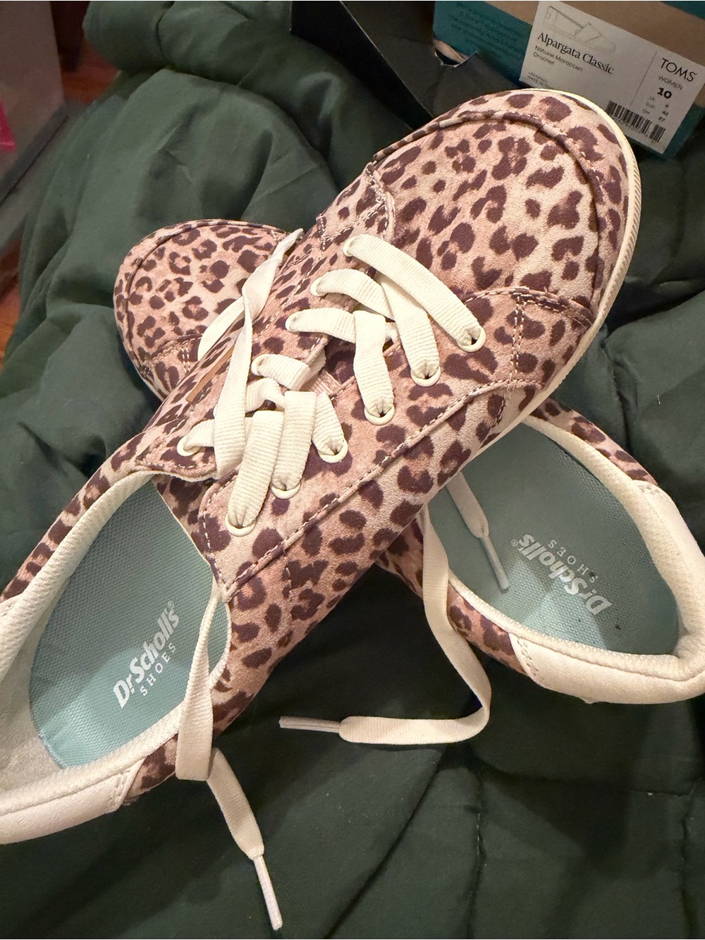 Dr. Scholl's Leopard Print Canvas Sneakers - Brown/Tan